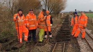 Working on the track