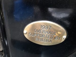 Plate fitted to Hurricane